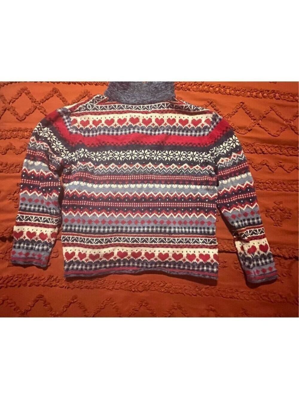Heirloom  Collectibles sweater. Hearts, squares and diamonds. Size medium. - Picture 11 of 16